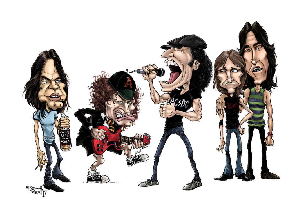 ACDC Back in black, by Mike Scott