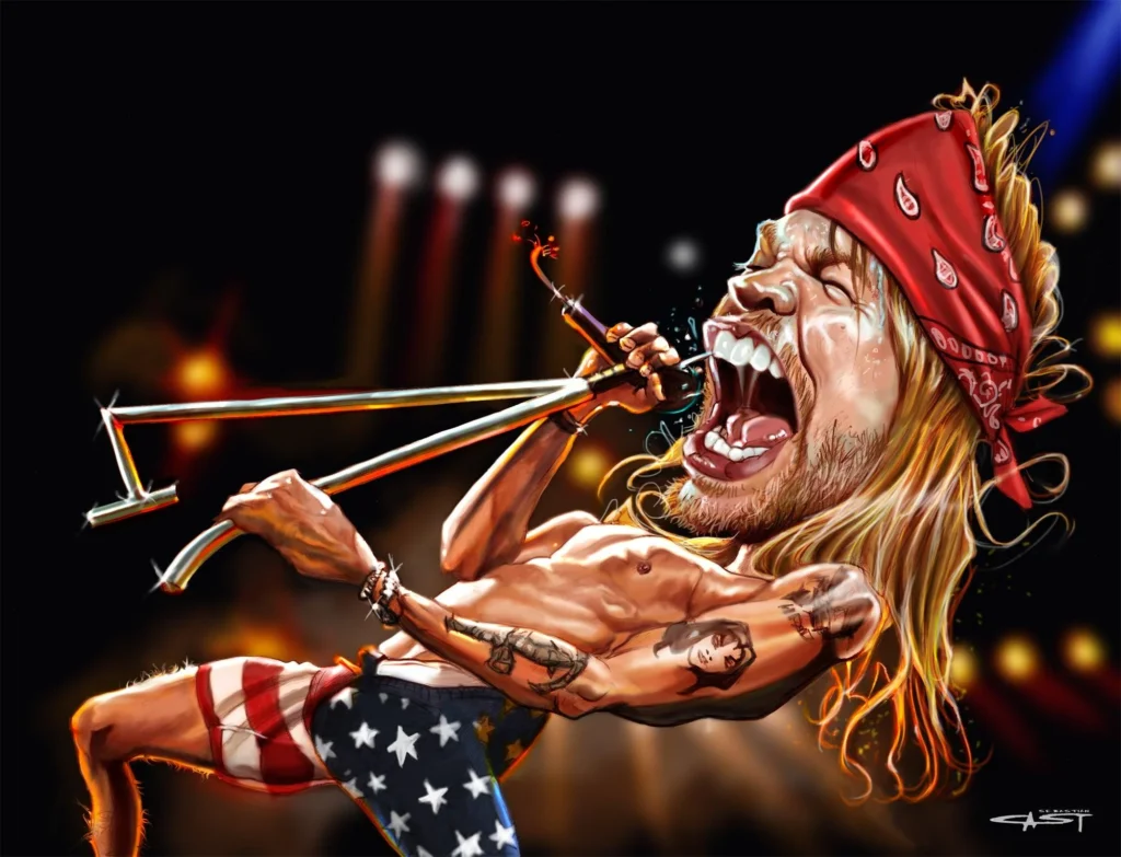 Axl Rose Guns N Roses by Sebastian Cast