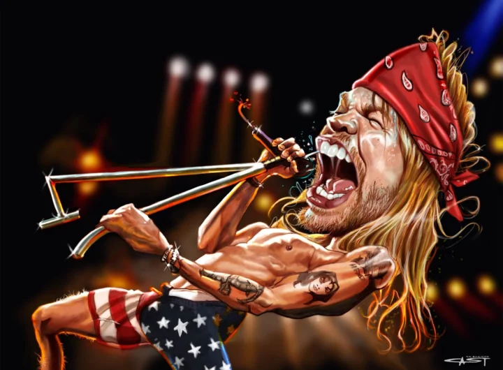 Axl Rose Guns N Roses by Sebastian Cast